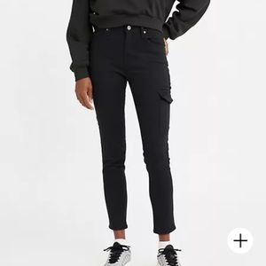 NWT Black Levi’s 721 High Rise Skinny Ankle Utility Pants